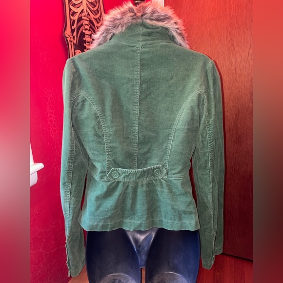 Y2K Green Corduroy Jacket - Picture 3 of 16
